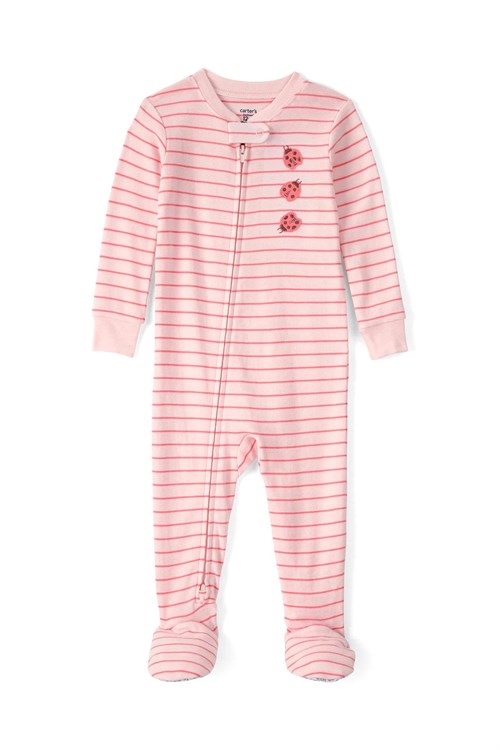 Carters Kız Çocuk Çizgili Patikli Uyku Tulumu Pembe 2U660210