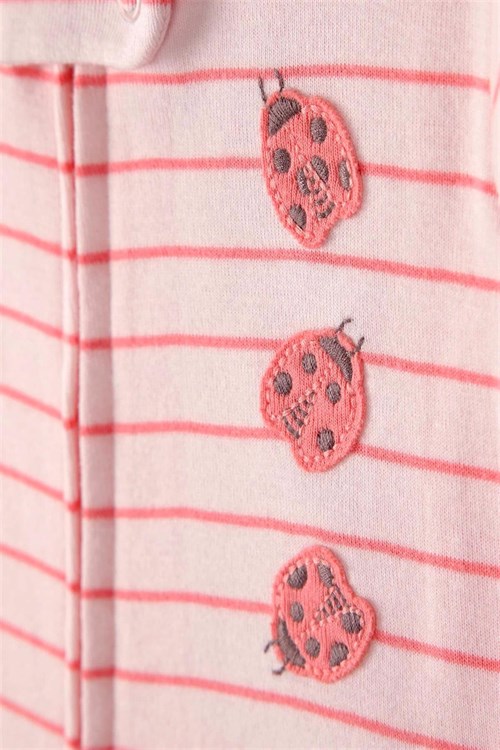 Carters Kız Çocuk Çizgili Patikli Uyku Tulumu Pembe 2U660210