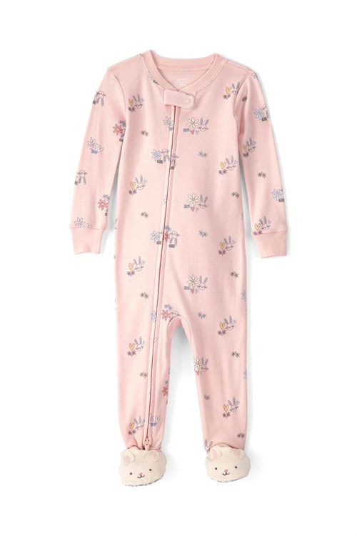 Carters Kız Çocuk Patikli Uyku Tulumu Pudra 2U649510