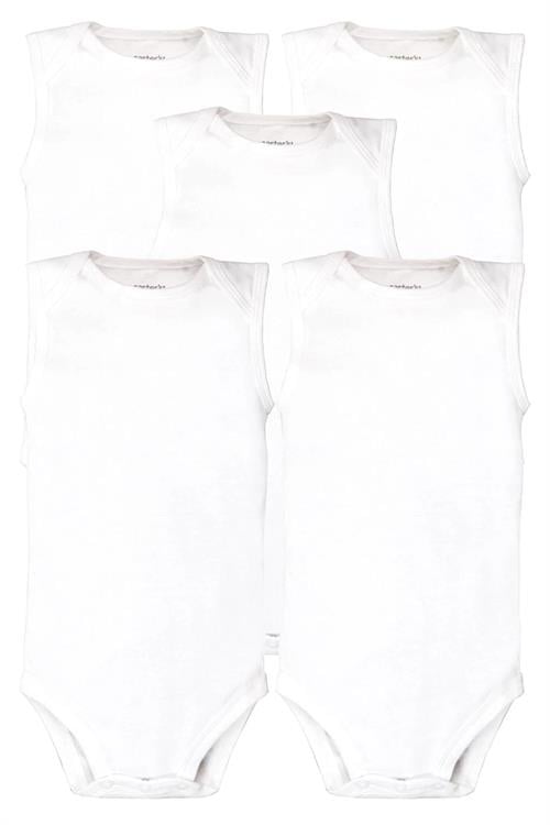 Carters Layette Bebek Kolsuz 5li Body Set Beyaz 1L930410
