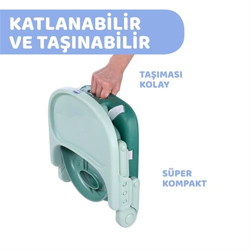 Chicco Booster Seat Pocket Snack Sage Yükseltici Mama Sandalyesi