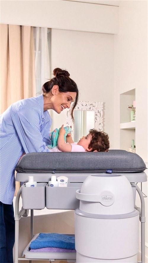 Chicco Cuddle & Bubble Bebek Küveti Gri Melanj