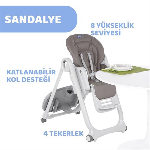 Chicco Polly Magic Mama Sandalyesi Kahverengi