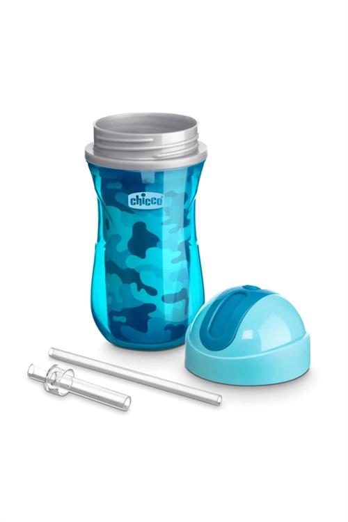Chicco Sport Cup Isı Yalıtımlı Spor Pipetli Bardak 266 ml(14 Ay+) Erkek 69912