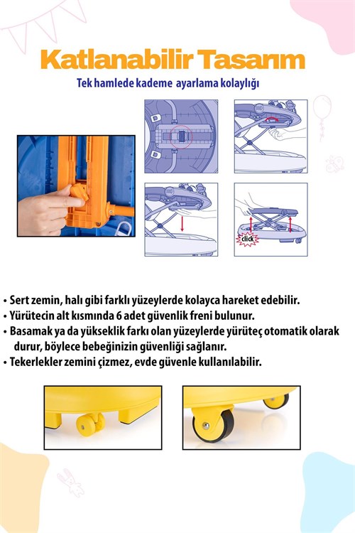 Chicco Walky Talky Baby Yürüteç Sunny