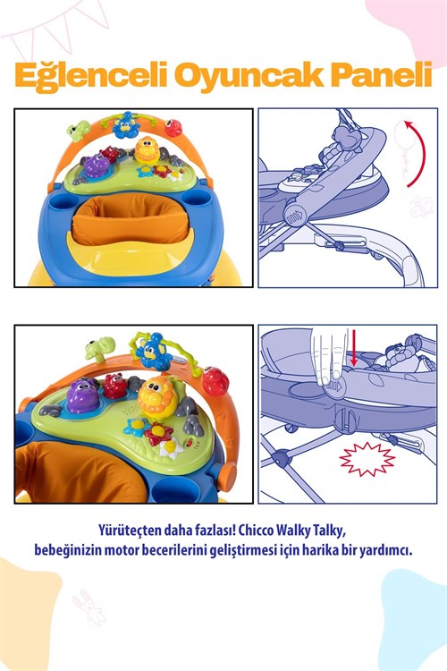 Chicco Walky Talky Baby Yürüteç Sunny