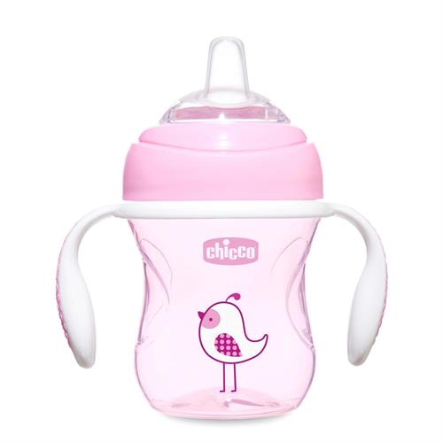 Chicco Yumuşak Uçlu Geçiş Bardağı 4+ Ay (Kız) Pembe 69111