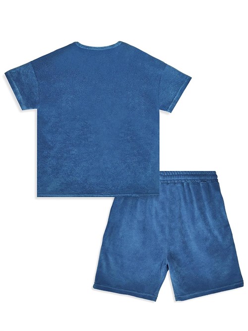 Denokids Erkek Çocuk Çapa Havlu Kumaş Tişört Şort Takım CFF-26Y1-053