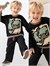 Denokids Erkek Çocuk Dinozorlu Eşofman Takımı Siyah CFF-26S1-023