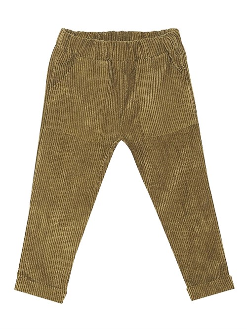 Denokids Erkek Çocuk Fitilli Kadife Pantolon Haki CFF-24S1-051