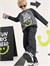 Denokids Erkek Çocuk Fun Days Çizgili Pantolon Üst Takım Antrasit CFF-26S1-021