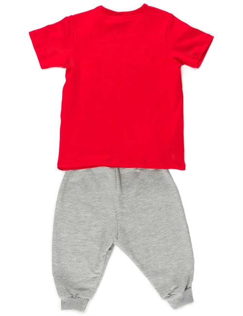 Denokids Erkek Çocuk Kahkaha T-shirt Kapri Şort Takım CFF-19Y1-099