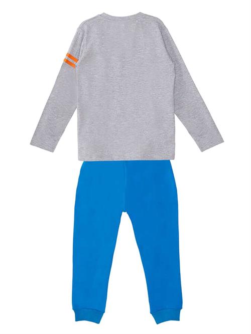 Denokids Erkek Çocuk Rescue Team Tişört Pantolon Takım Gri MS-21S1-038