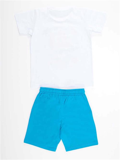 Denokids Erkek Çocuk Tatil T-shirt Şort Takım MS-23Y1-078