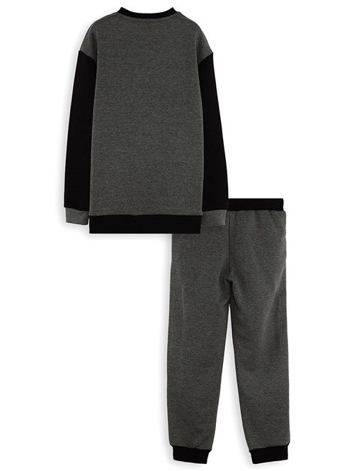 Denokids Erkek Çocuk Wild Oversize Eşofman Takımı Gri CFF-25S1-079