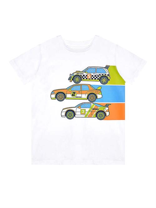 Denokids Erkek Çocuk Yarışçı T-shirt Kapri Şort Takım MS-24Y1-050