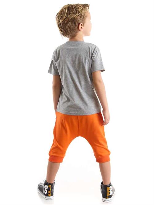 Denokids Erkek Çocuk Yo Kaplan T-shirt Kapri Şort Takım CFF-22Y1-045