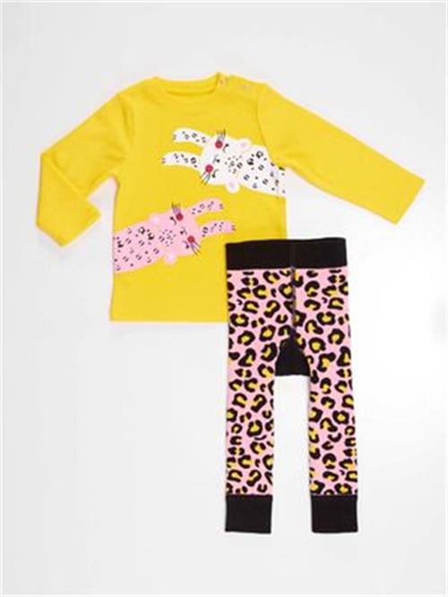 Denokids Kız Bebek Leopar Tshirt  Cff-22S1-177