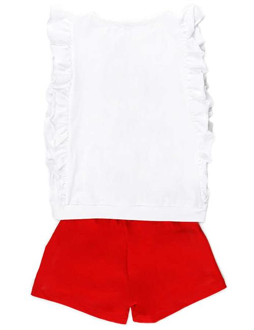 Denokids Kız Çocuk Bug Love T-shirt Şort Takım CFF-19Y1-101