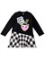 Denokids Kız Çocuk Havalı Kedi Elbise Siyah MS-20K1-016