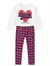 Denokids Kız Çocuk Kalpli Uzun Kol Tişört Tayt Takım Lacivert CFF-26S1-049