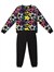 Denokids Kız Çocuk Street Style Eşofman Takımı Siyah MS-23S1-050