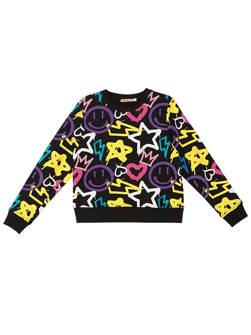 Denokids Kız Çocuk Street Style Eşofman Takımı Siyah MS-23S1-050
