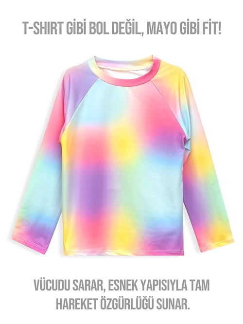 Denokids Kız Çocuk UV Korumalı Batik Mayo Tişört CFF-25Y1-169