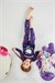 Denokids Kız Çocuk  Uzun Kol Pamuklu Pijama Takımı Mor DM09-ROZ-61