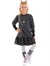 Denokids Kız Çocuk Yıldızlı Unicorn Elbise Antrasit MS-23K1-002