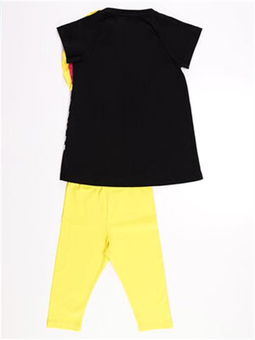 Denokids Kız Çocuk Zebracorn Siyah Tunik Takım Cff-21Y1-063