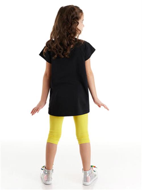 Denokids Kız Çocuk Zebracorn Siyah Tunik Takım Cff-21Y1-063