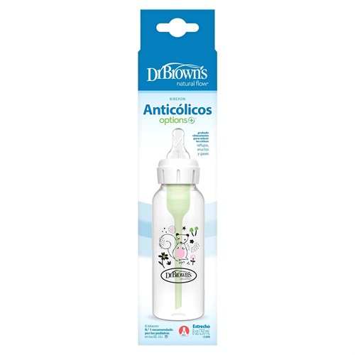 Dr. Brown’s Sincap Desenli Antikolik Options Dar Ağız PP Biberon 250ml 81108