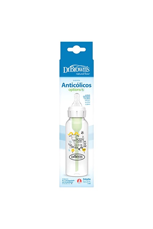 Dr. Brown’s Keçi Desenli Antikolik Options Dar Ağız PP Biberon 250ml 81107