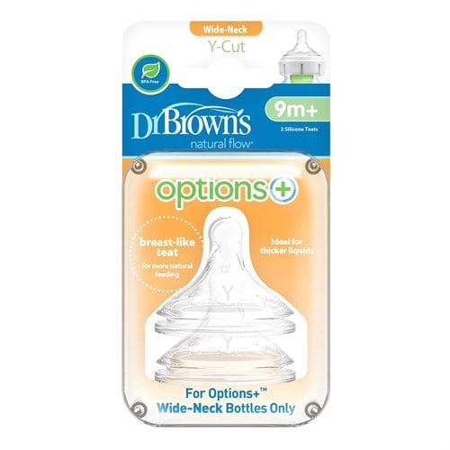 Dr. Browns Options Y Kesim Geniş Ağız 2Li Biberon Emziği (9Ay+) 201