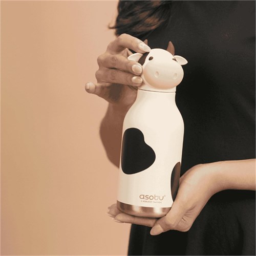 Globber Asobu Bestle Bottle Pipetli Çelik Suluk Cow SBV44-COW