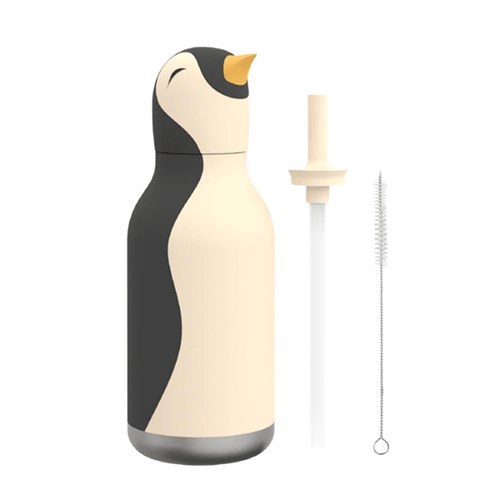 Globber Asobu Bestle Bottle Pipetli Çelik Suluk Penguin SBV44-PENGUIN