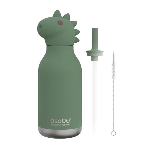 Globber Asobu Bestle Bottle Pipetli Çelik Suluk Dinosaur SBV44-DINOSAUR
