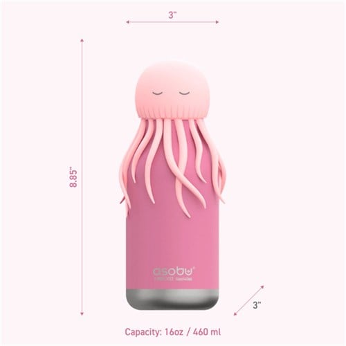 Globber Asobu Bestle Bottle Pipetli Çelik Suluk Jellyfish SBV44-JELLYFISH