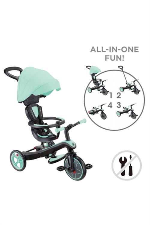 Globber Explorer 4in1 Trike Bisiklet Mint Yeşili 634-206