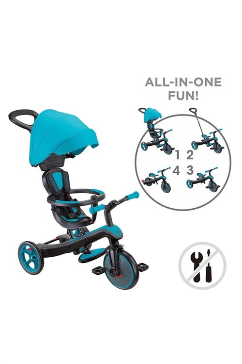 Globber Explorer 4in1 Trike Bisiklet Mavi 634-105