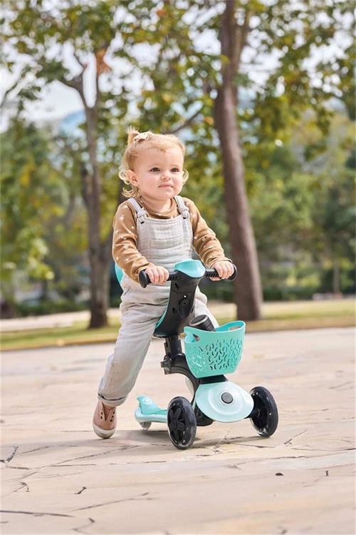Globber Go Up Baby 360 Işıklı Scooter Koyu Mint 844-206