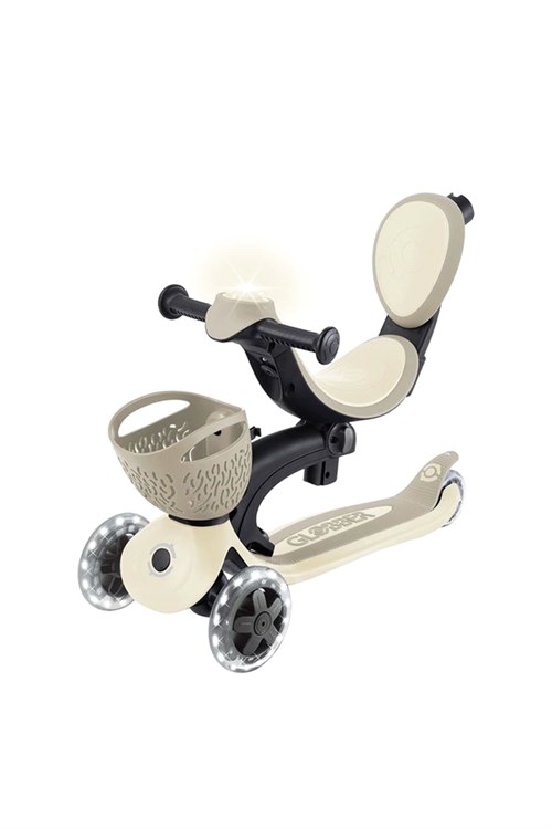 Globber Go Up Baby 360 Işıklı Scooter Koyu Bej 844-466