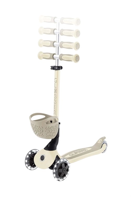 Globber Go Up Baby 360 Işıklı Scooter Koyu Bej 844-466