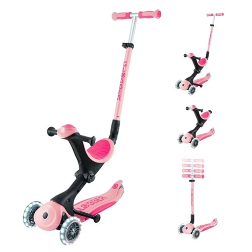 Globber Go Up Deluxe Işıklı Scooter Pastel Pembe 646-710