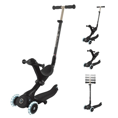 Globber Go Up Deluxe Işıklı Scooter Siyah 646-720