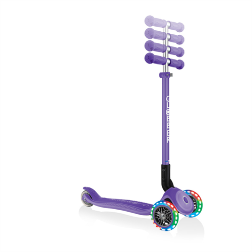 Globber Primo Plus Katlanabilir Işıklı Scooter - Mor