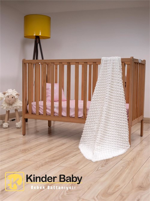 Golden Unisex Bebek Battaniye Beyaz 90*110 