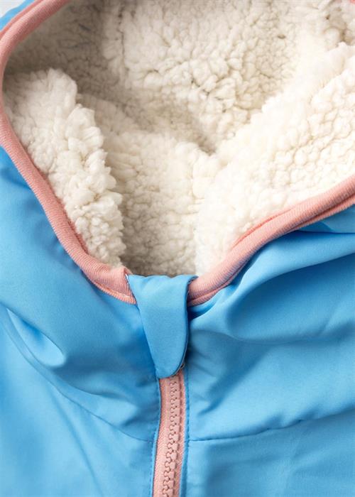 Haribo Kız Çocuk Polar Çift Taraflı Mont Mavi/Lila P102