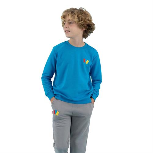 Haribo Unisex Çocuk Baskılı Sweatshirt Turkuaz HRBTXT300